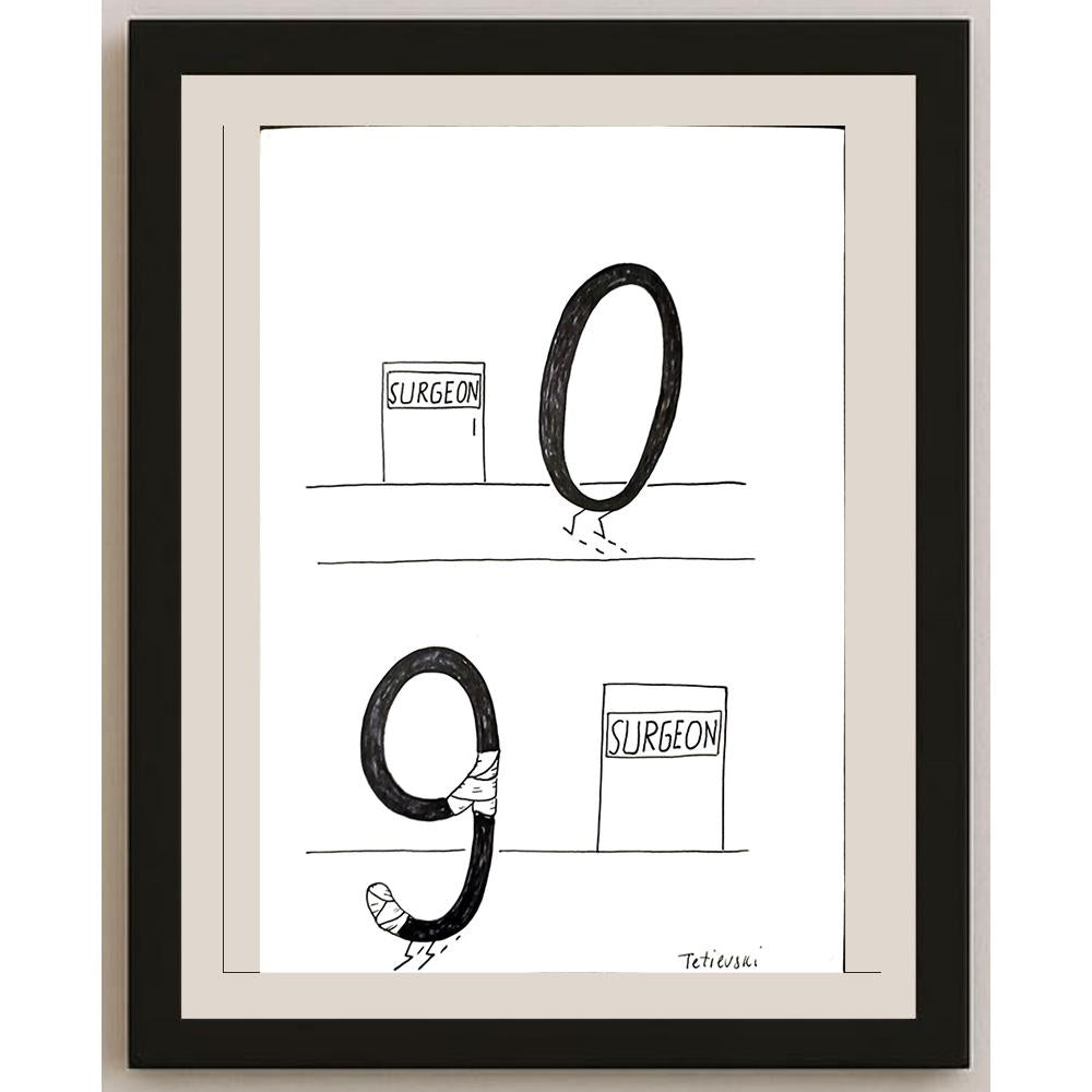 Michael Tetievski 25x21cm Orijinal Karikatür BOD03372
