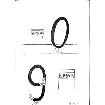 Michael Tetievski 25x21cm Orijinal Karikatür BOD03372