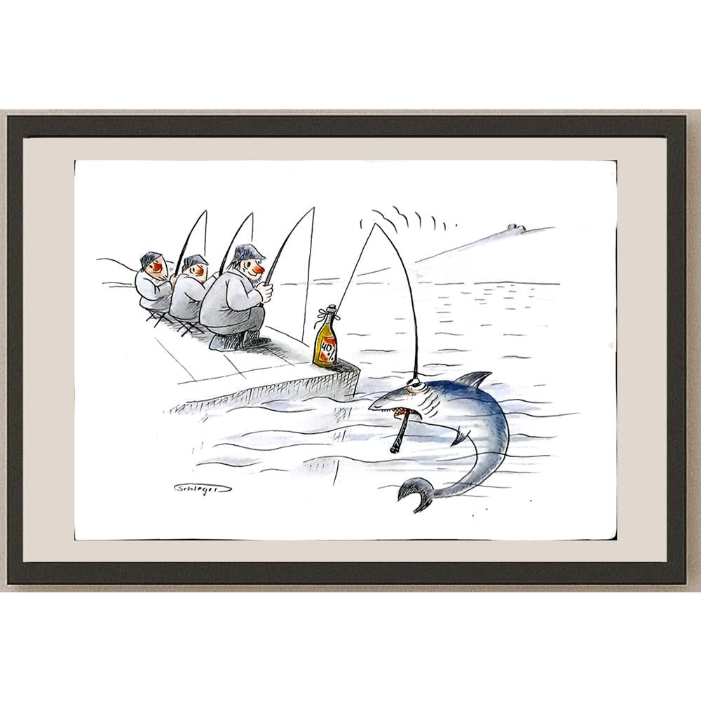 Wolfgang Schlegel 29x21cm Orijinal Karikatür BOD03376