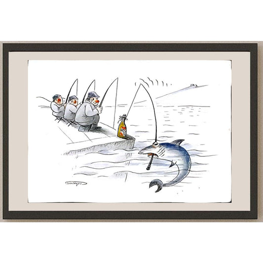 Wolfgang Schlegel 29x21cm Orijinal Karikatür BOD03376