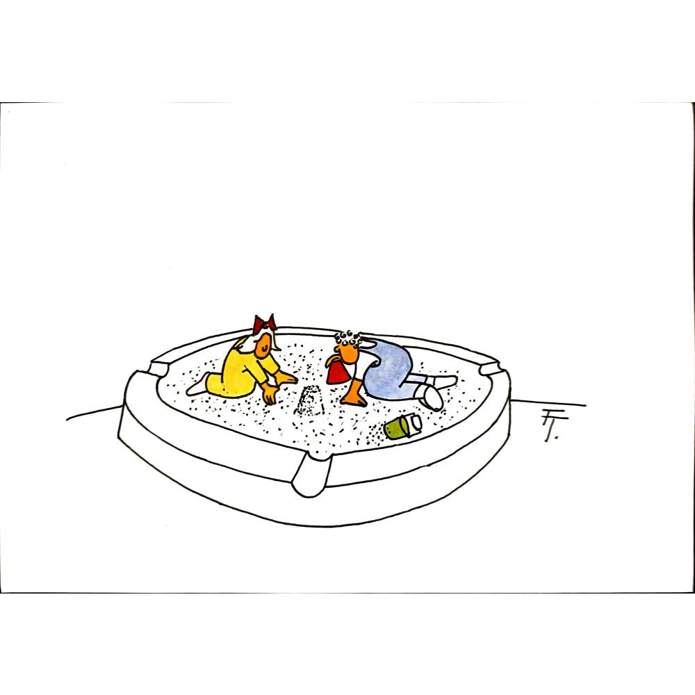 Tomas Trunecek 29x21cm Orijinal Karikatür BOD03385
