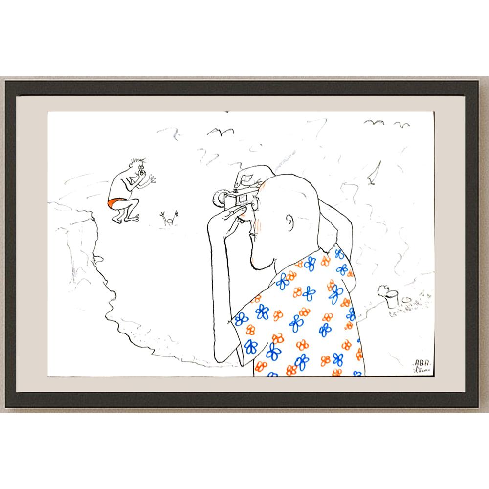 Predrag Abadic 29x21cm Orijinal Karikatür BOD03386