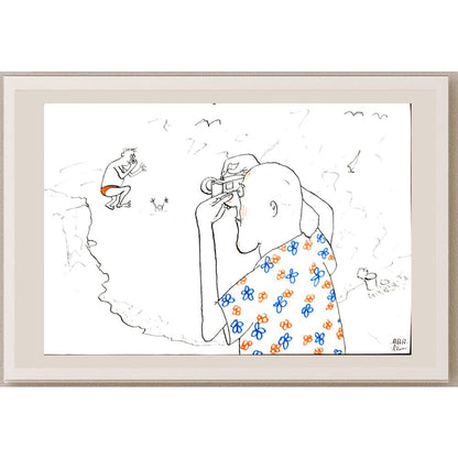 Predrag Abadic 29x21cm Orijinal Karikatür BOD03386