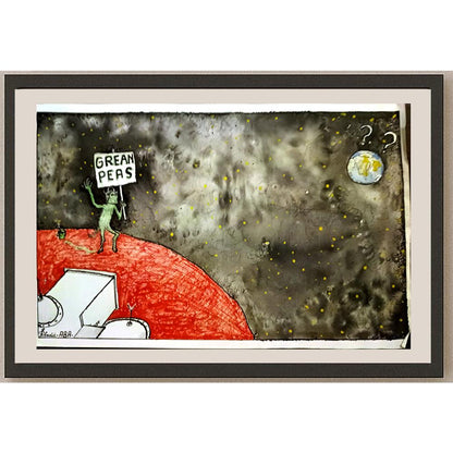 Predrag Abadic 29x21cm Orijinal Karikatür BOD03388