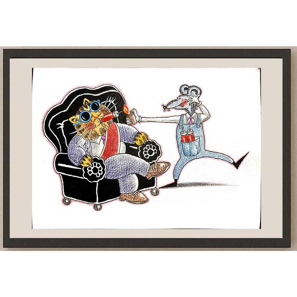 Li Yi 29x21cm Orijinal Karikatür BOD03394