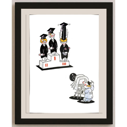 Li Yi 29x21cm Orijinal Karikatür BOD03396