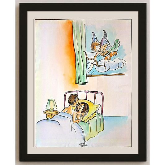 Shyam Mohan 29x21cm Orijinal Karikatür BOD03397