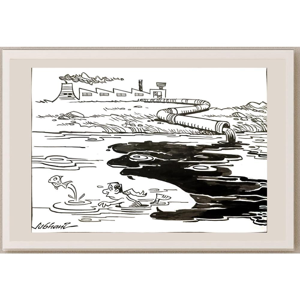 Deccan Chronicle 29x21cm Orijinal Karikatür BOD03398