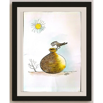 Shyam Mohan 29x21cm Orijinal Karikatür BOD03402