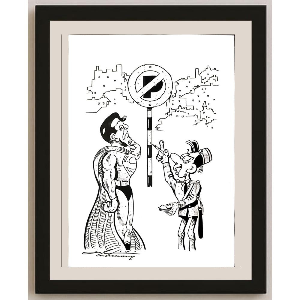 Zoran Zilaticanin 29x21cm Orijinal Karikatür BOD03403