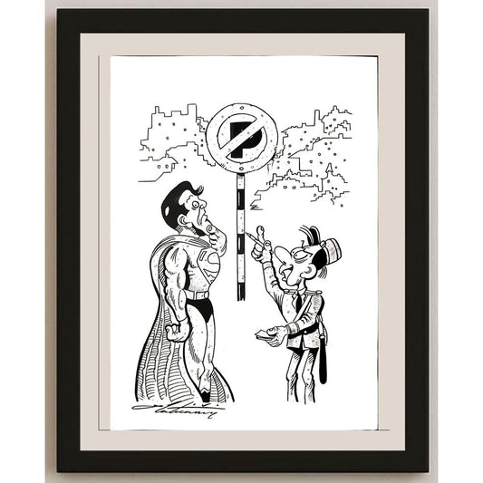 Zoran Zilaticanin 29x21cm Orijinal Karikatür BOD03403