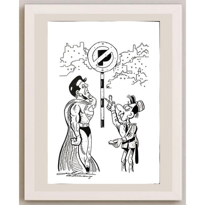 Zoran Zilaticanin 29x21cm Orijinal Karikatür BOD03403