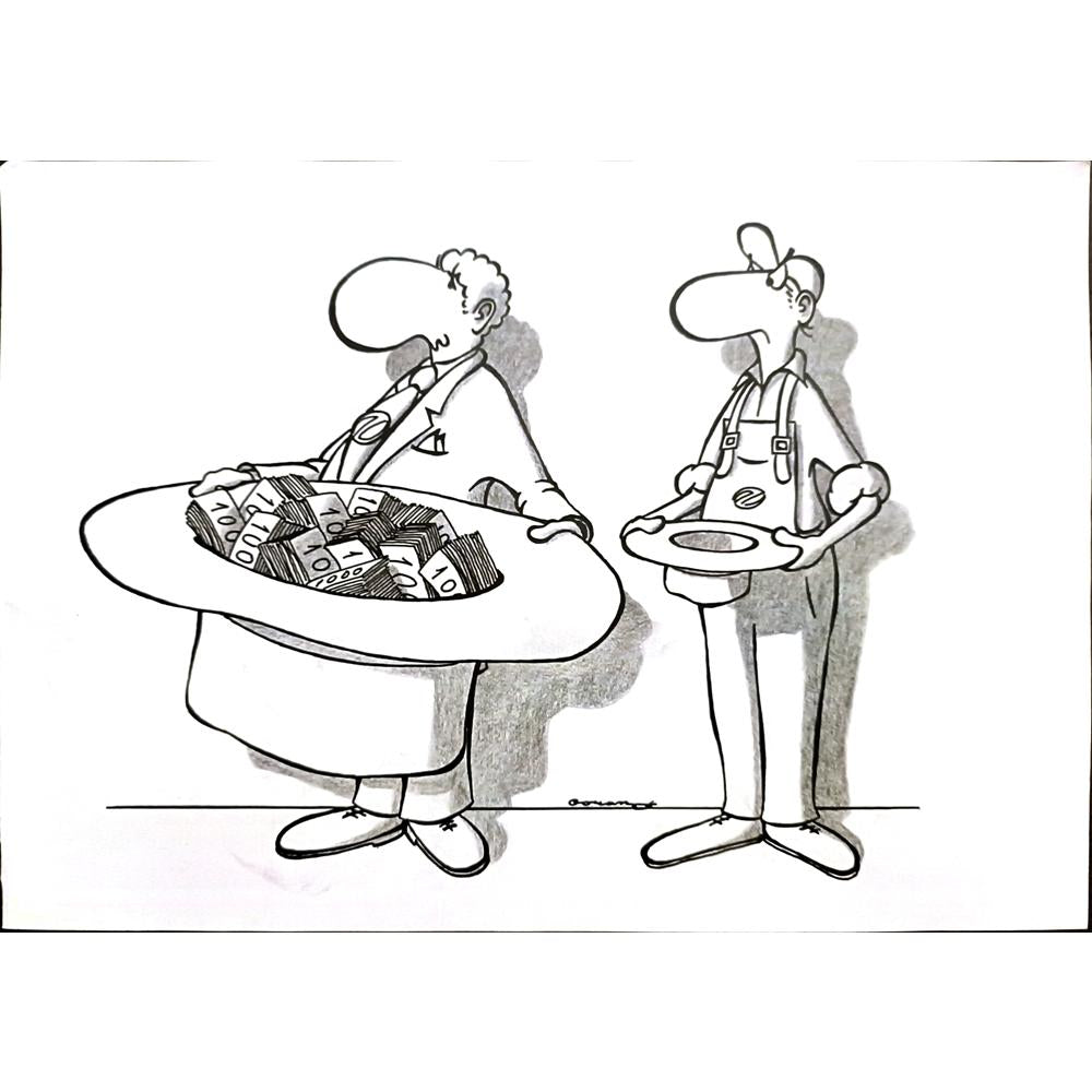 Goran Milenkovic 29x21cm Orijinal Karikatür BOD03404
