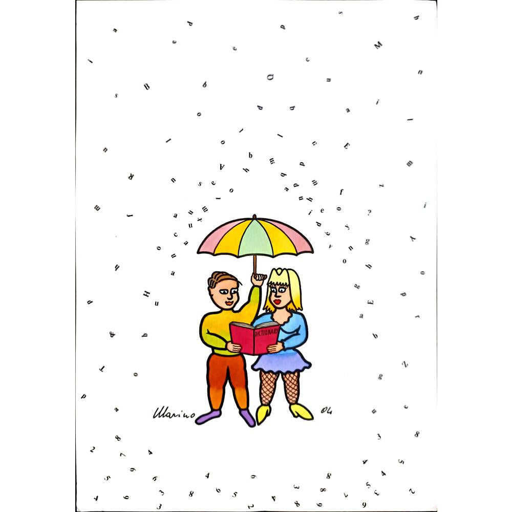 Marino Tarizzo 29x21cm Orijinal Karikatür BOD03413
