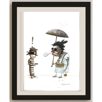 Pablo Zerda 29x21cm Orijinal Karikatür BOD03414
