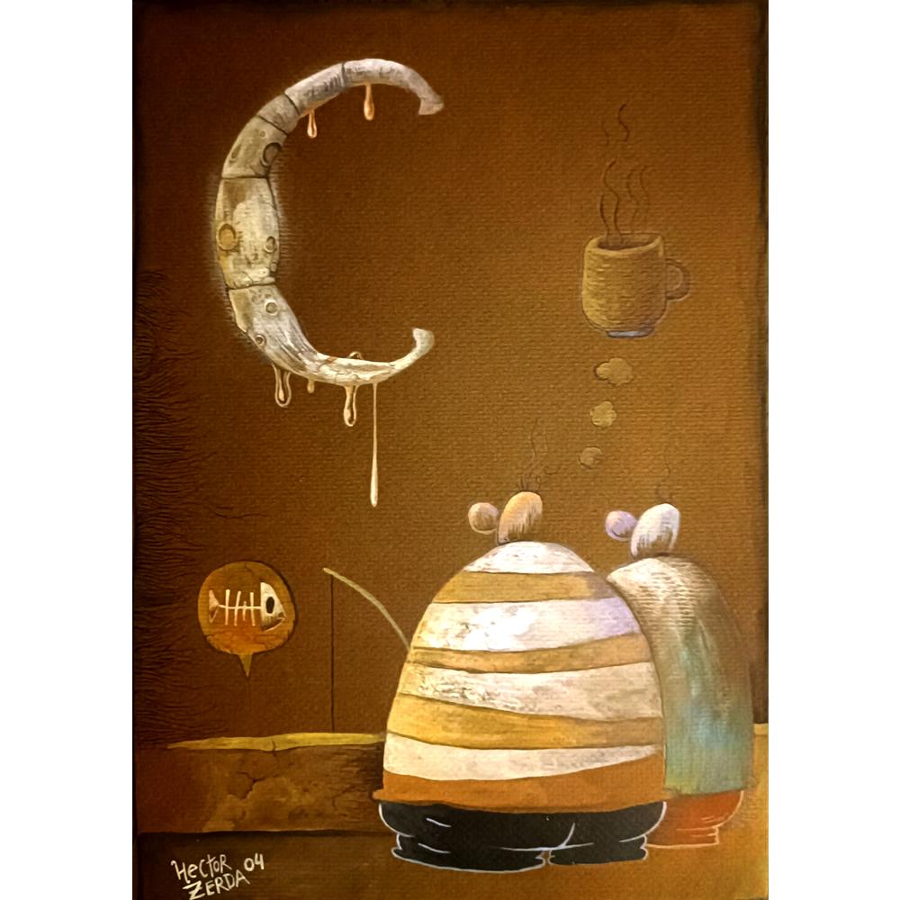 Hector Zerda 29x21cm Orijinal Karikatür BOD03416