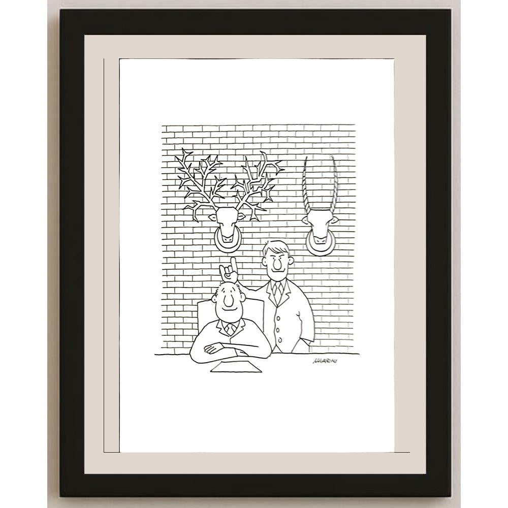 Valerio Marini 29x21cm Orijinal Karikatür BOD03417