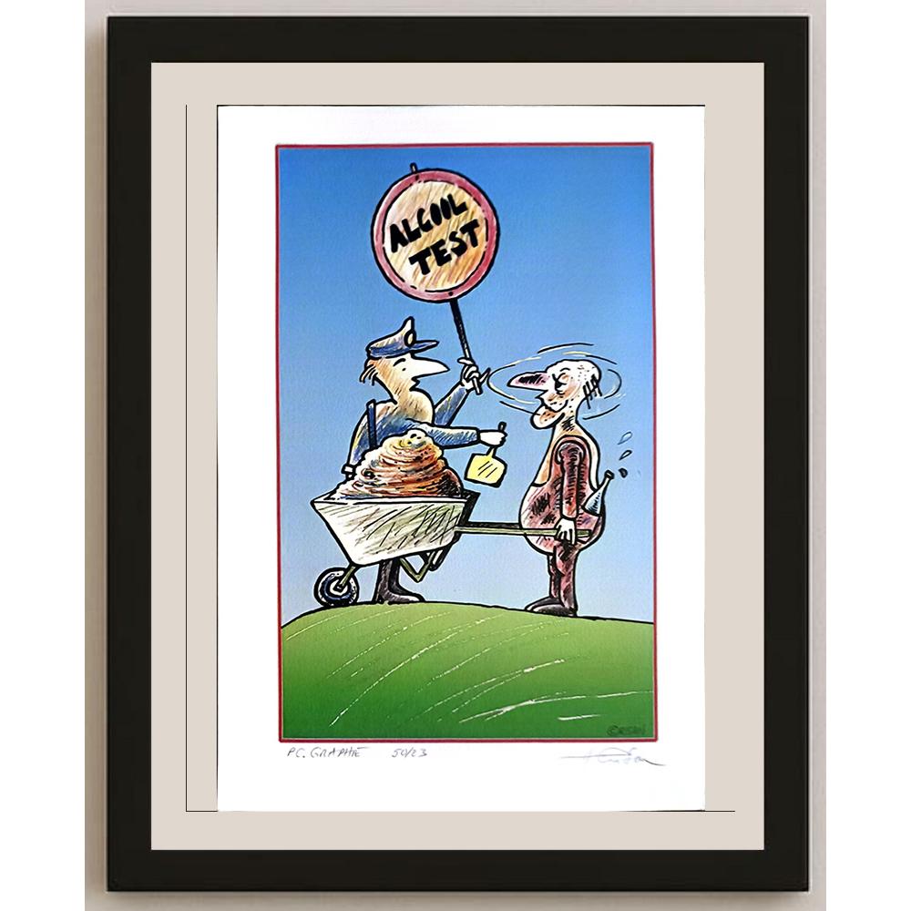 Horia Crisan 29x21cm Orijinal Karikatür BOD03418