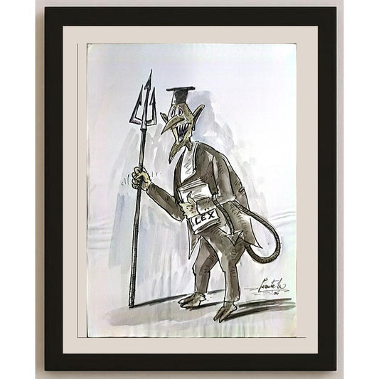 Leonte Nastase 29x21cm Orijinal Karikatür BOD03419
