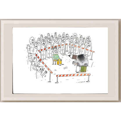 Maciej Trzepakka 29x21cm Orijinal Karikatür BOD03420