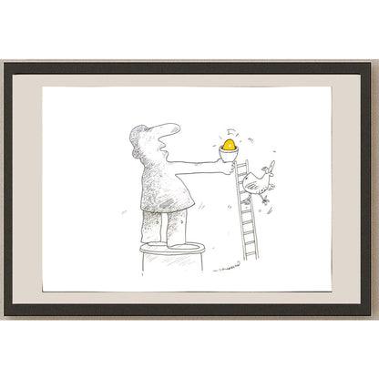 Maciej Trzepakka 29x21cm Orijinal Karikatür BOD03421