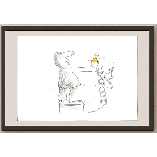 Maciej Trzepakka 29x21cm Orijinal Karikatür BOD03421