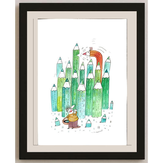 Maciej Trzepakka 29x21cm Orijinal Karikatür BOD03422