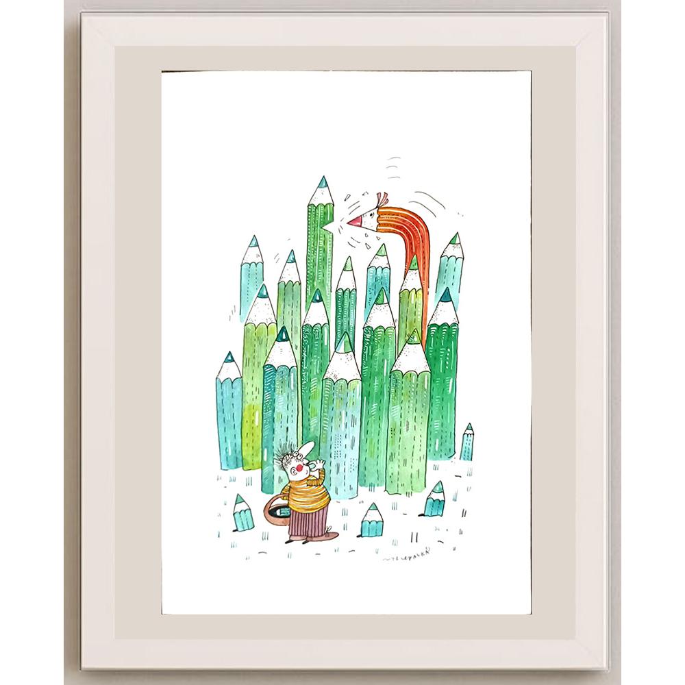 Maciej Trzepakka 29x21cm Orijinal Karikatür BOD03422