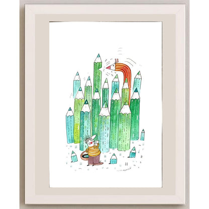 Maciej Trzepakka 29x21cm Orijinal Karikatür BOD03422