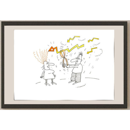 Maciej Trzepakka 29x21cm Orijinal Karikatür BOD03423