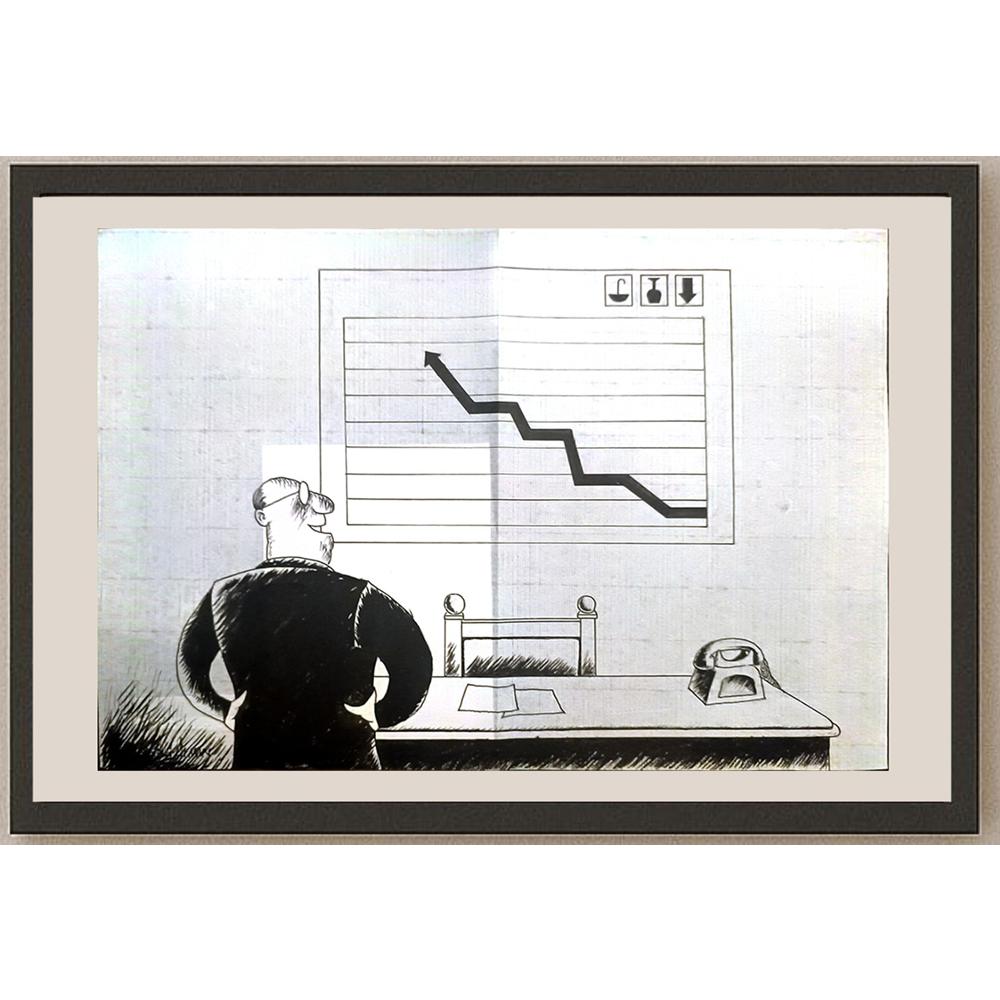 Maciej Trzepakka 29x21cm Orijinal Karikatür BOD03424