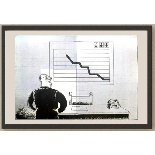Maciej Trzepakka 29x21cm Orijinal Karikatür BOD03424