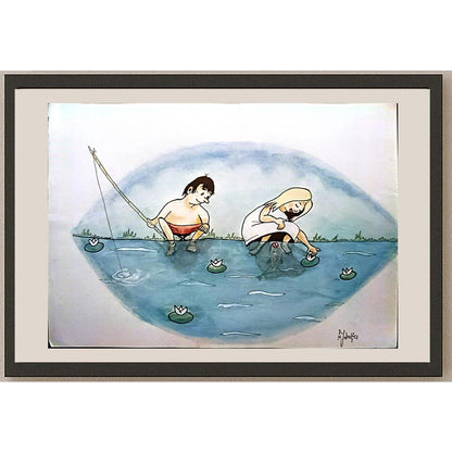 Miroslav Jakovljev 29x21cm Orijinal Karikatür BOD03426