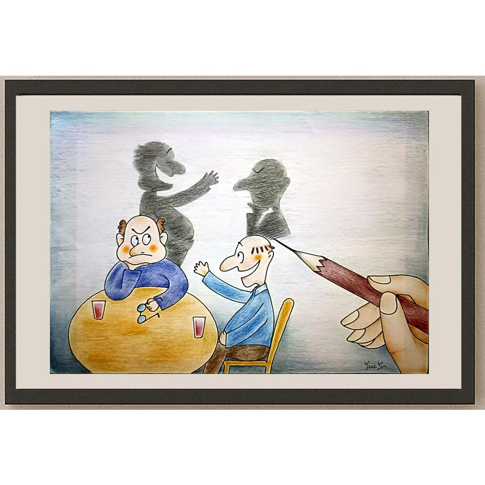 Yue Yen 29x21cm Orijinal Karikatür BOD03427
