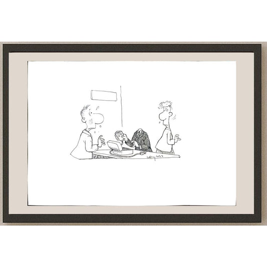 Zeyraz Lombardi 29x21cm Orijinal Karikatür BOD03428