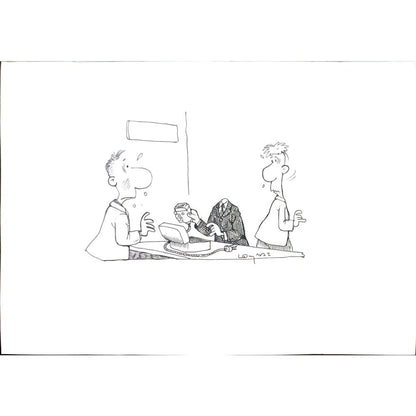 Zeyraz Lombardi 29x21cm Orijinal Karikatür BOD03428