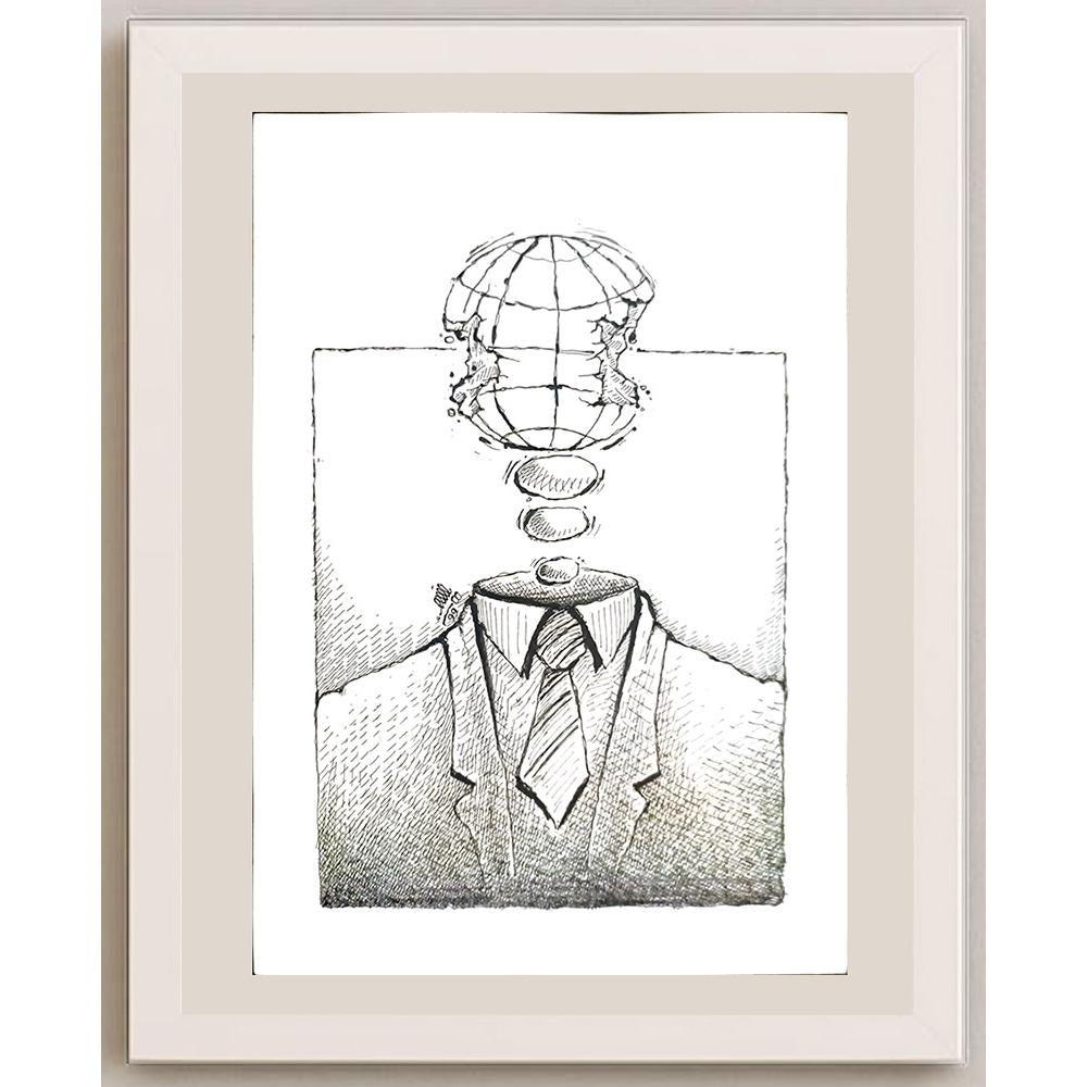 Davood Yarahmadi 29x21cm Orijinal Karikatür BOD03431