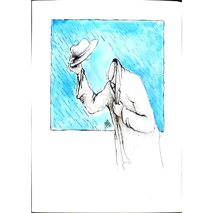 Davood Yarahmadi 29x21cm Orijinal Karikatür BOD03433