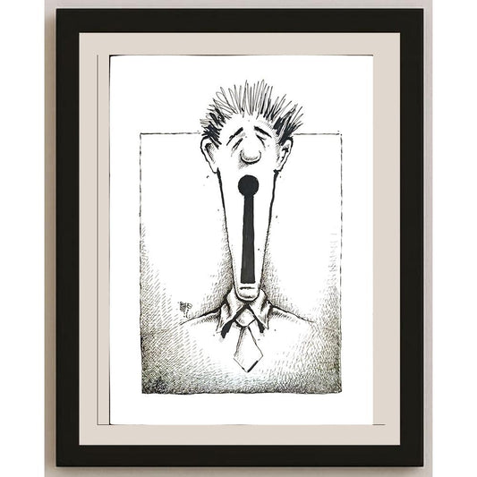 Davood Yarahmadi 29x21cm Orijinal Karikatür BOD03435
