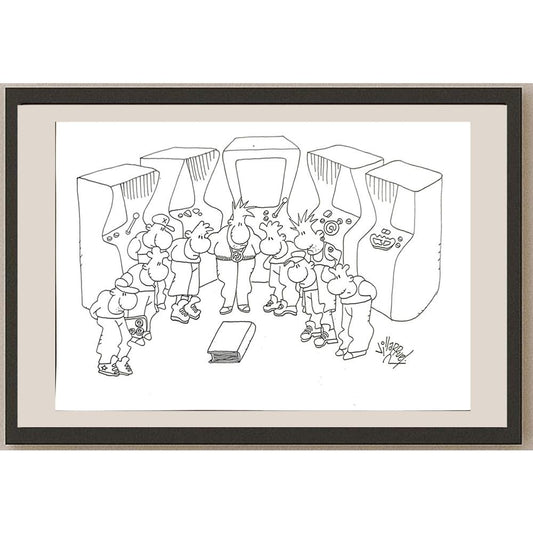 Juan Francisco Villarruel 29x21cm Orijinal Karikatür BOD03442