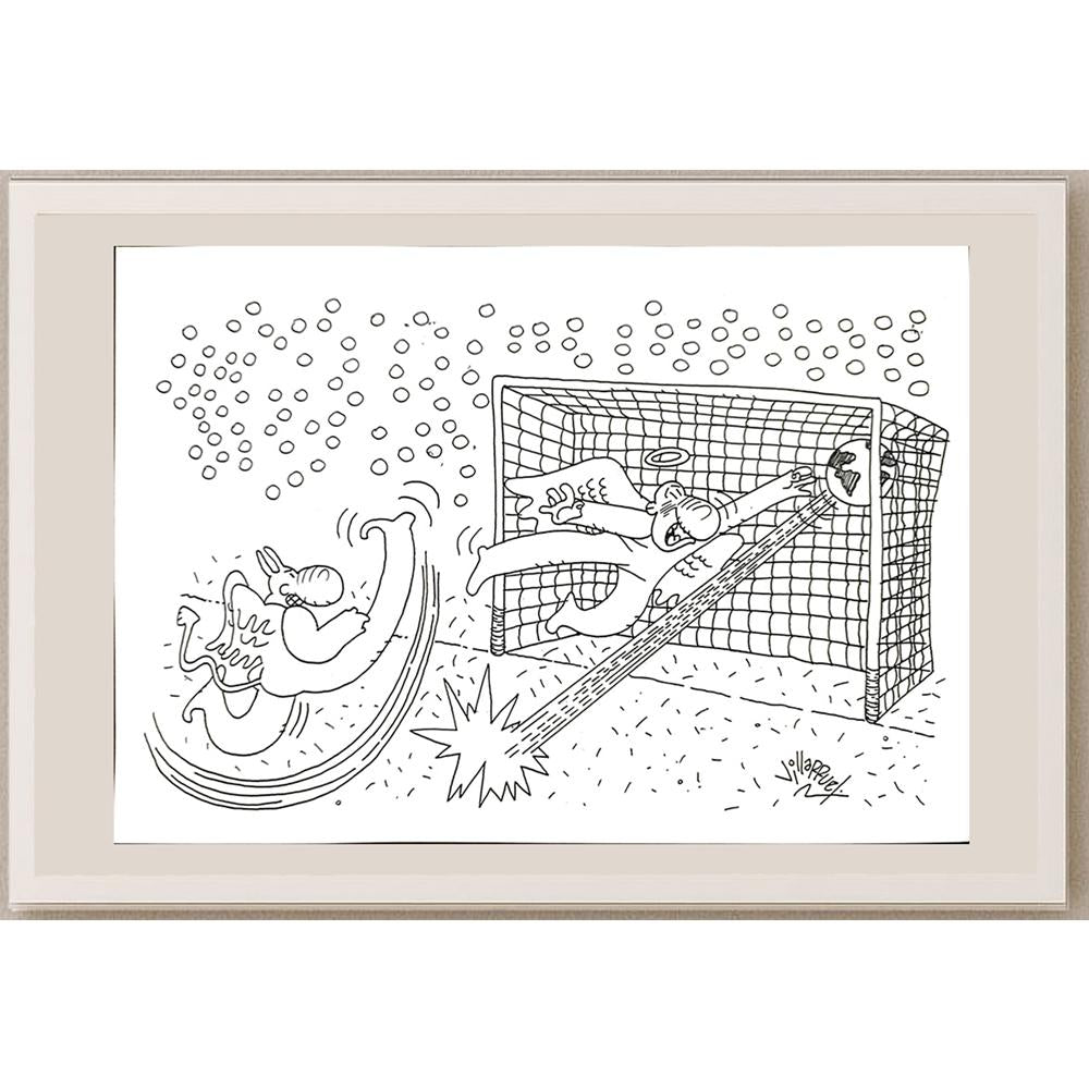 Juan Francisco Villarruel 29x21cm Orijinal Karikatür BOD03444