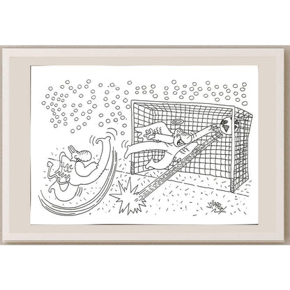 Juan Francisco Villarruel 29x21cm Orijinal Karikatür BOD03444