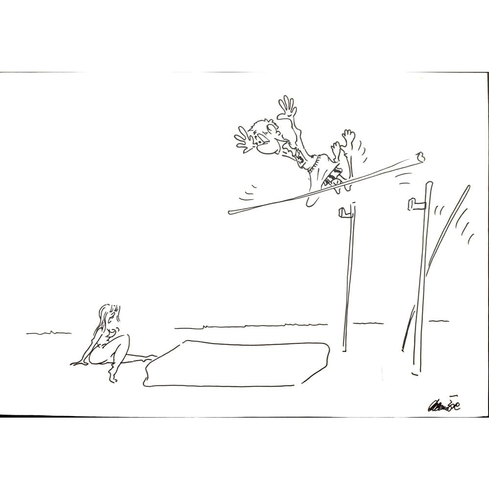 Branko Prehuzic 29x21cm Orijinal Karikatür BOD03445
