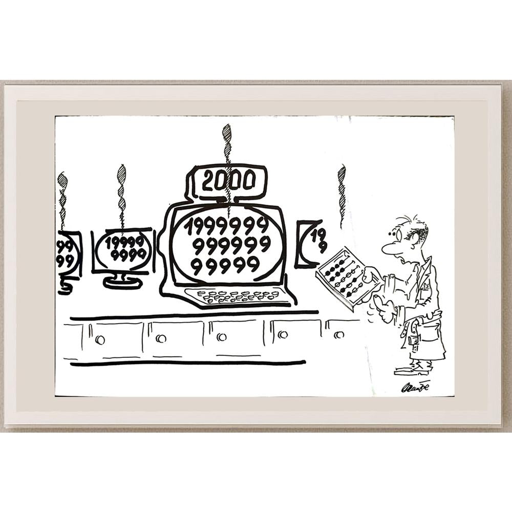 Branko Prehuzic 29x21cm Orijinal Karikatür BOD03446