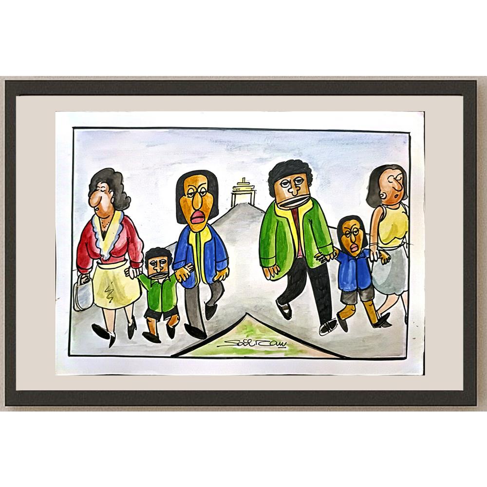 Sairam Akundi 29x21cm Orijinal Karikatür BOD03448