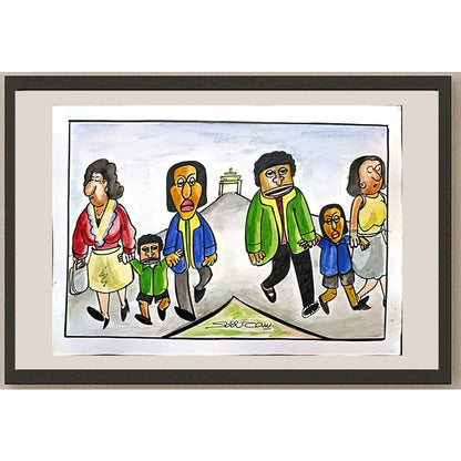 Sairam Akundi 29x21cm Orijinal Karikatür BOD03448