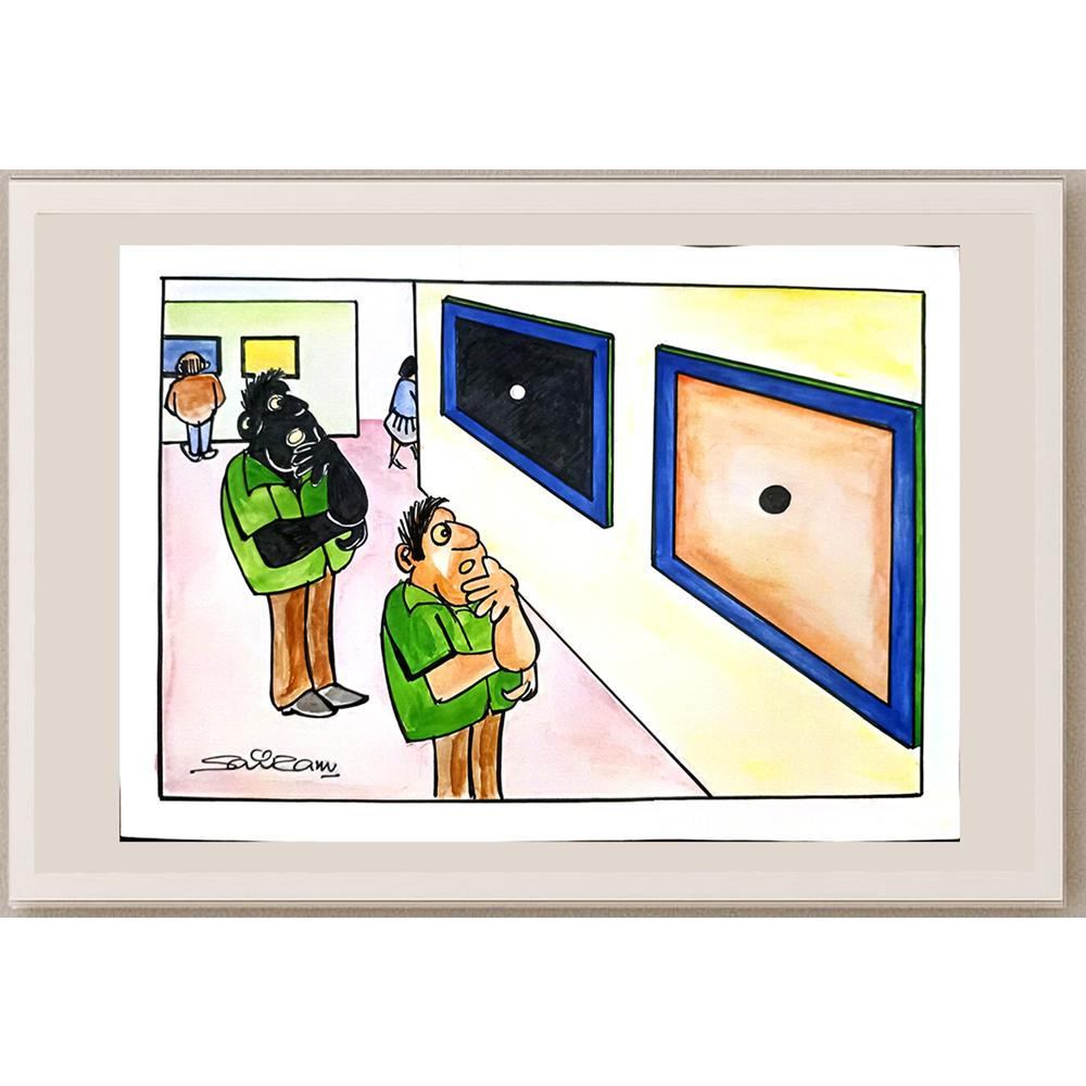 Sairam Akundi 29x21cm Orijinal Karikatür BOD03452