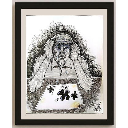 Zoran Zeljko 29x21cm Orijinal Karikatür BOD03456