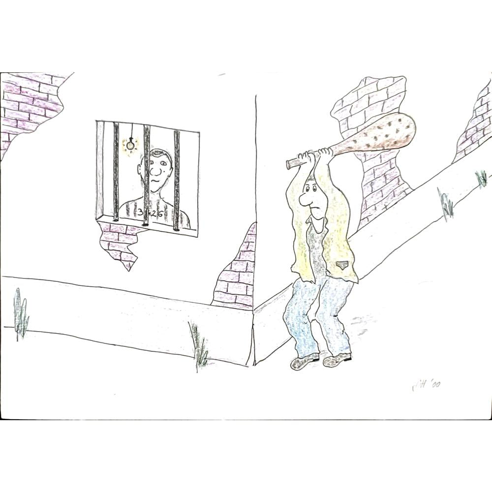 Senad Honic 29x21cm Orijinal Karikatür BOD03459