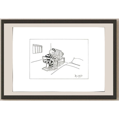 Dhoop Freddy 29x21cm Orijinal Karikatür BOD03460